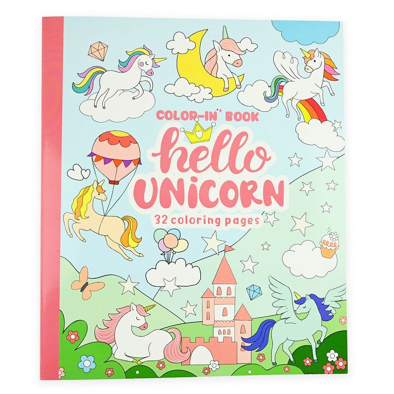 Målarbok Hello Unicorn 32 sidor