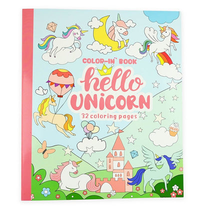 Målarbok Hello Unicorn 32 sidor