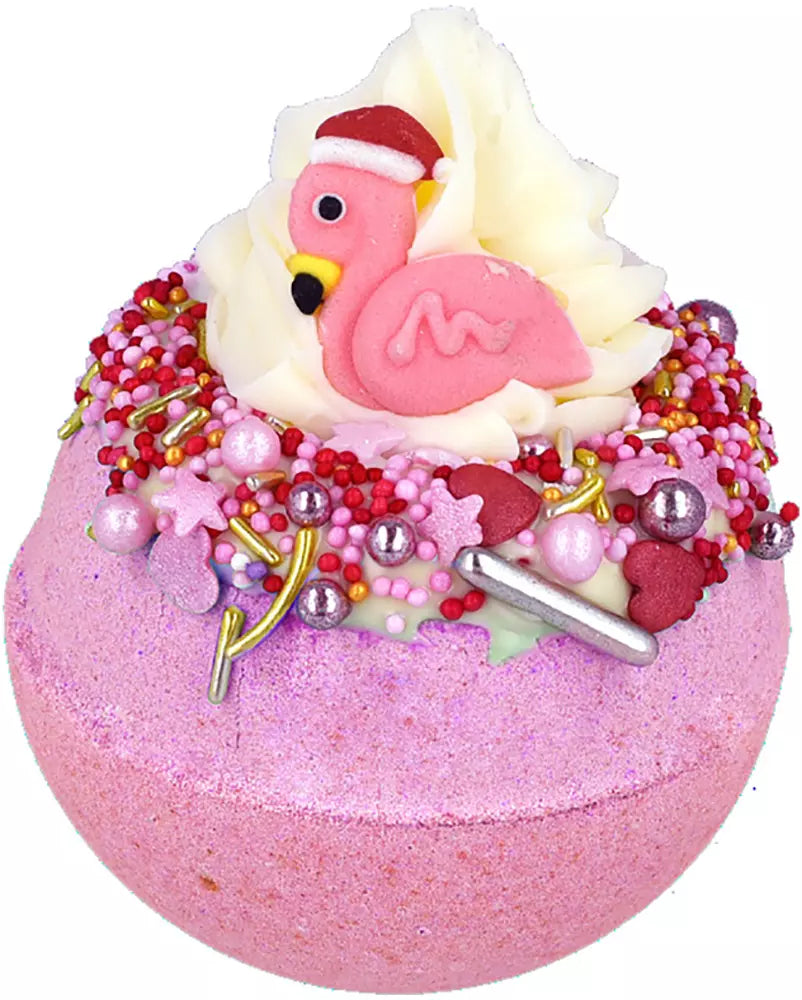 Bomb Cosmetics Badbomb - Julbadbomb - Flamingle Bells -160g