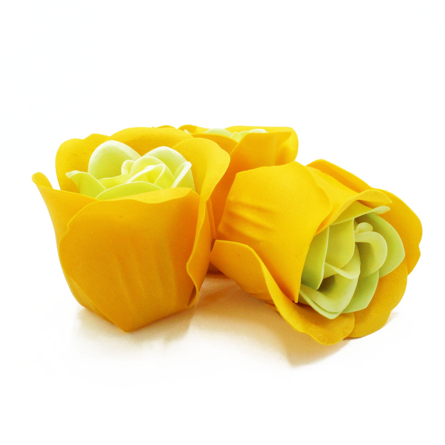 Badrosor Gul Hjärtformad Ask 3-pack