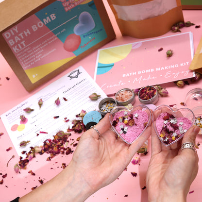 Ancient Wisdom DIY Bath Bomb Kit - Rose & Bubblegum