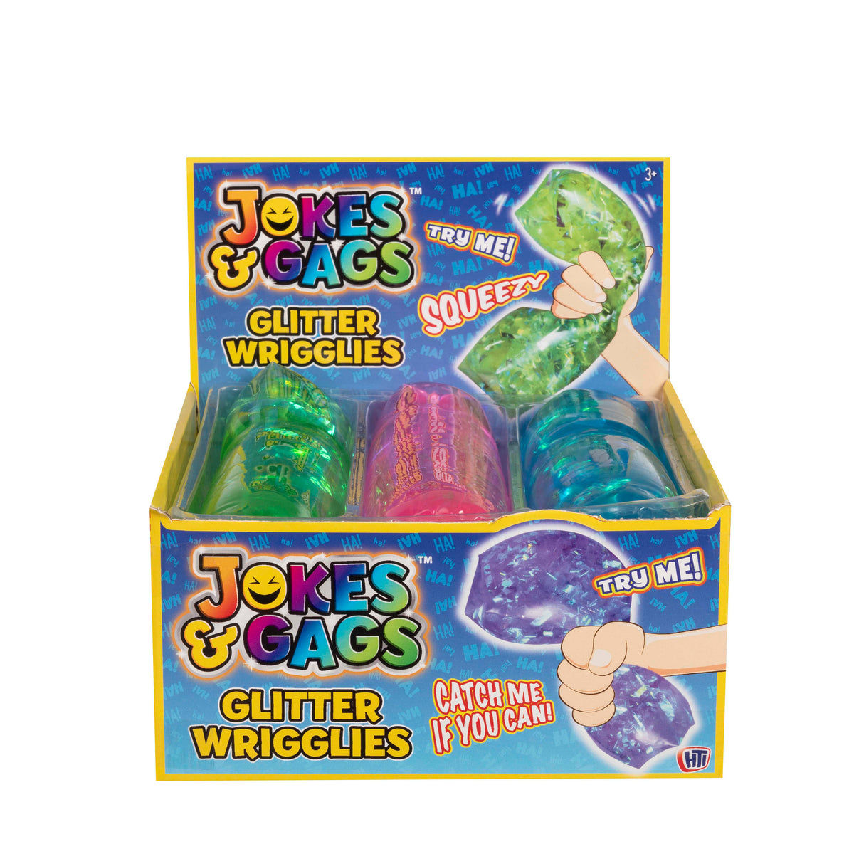 Fidget Toy Stor Confetti Vattenorm 20 cm – Klämleksak med glitterkonfetti