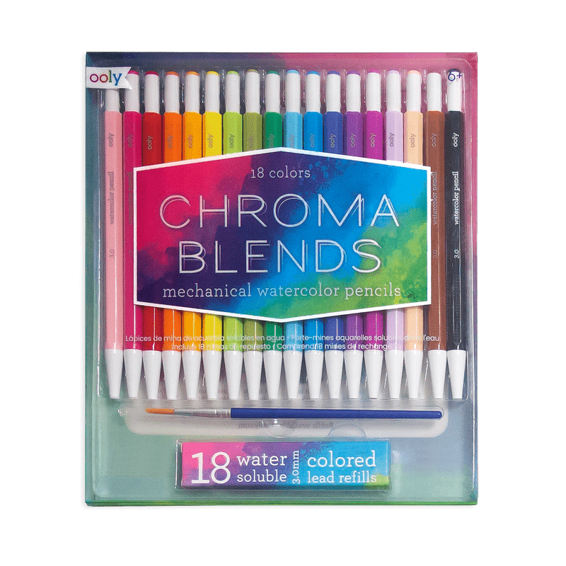 OOLY Chroma blends mechanical watercolor pencils