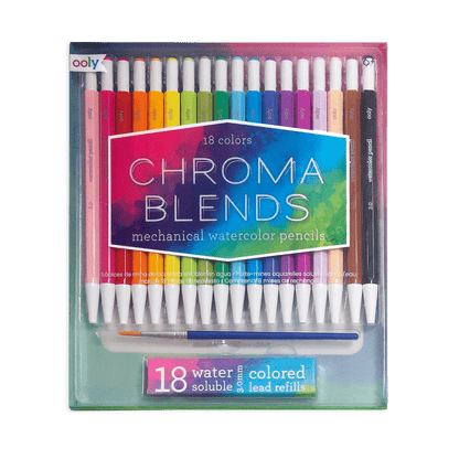 OOLY Chroma blends mechanical watercolor pencils