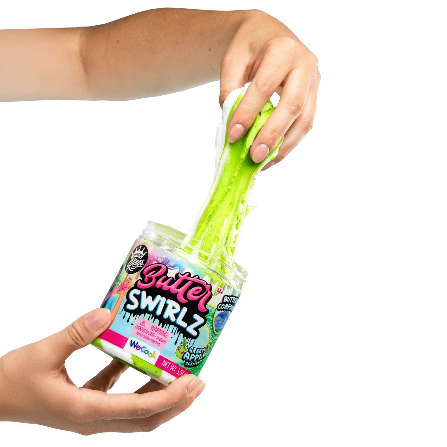 Compound Kings, Butter Swirls Jar, Green Apple, 180g, Boron Free and No Scent