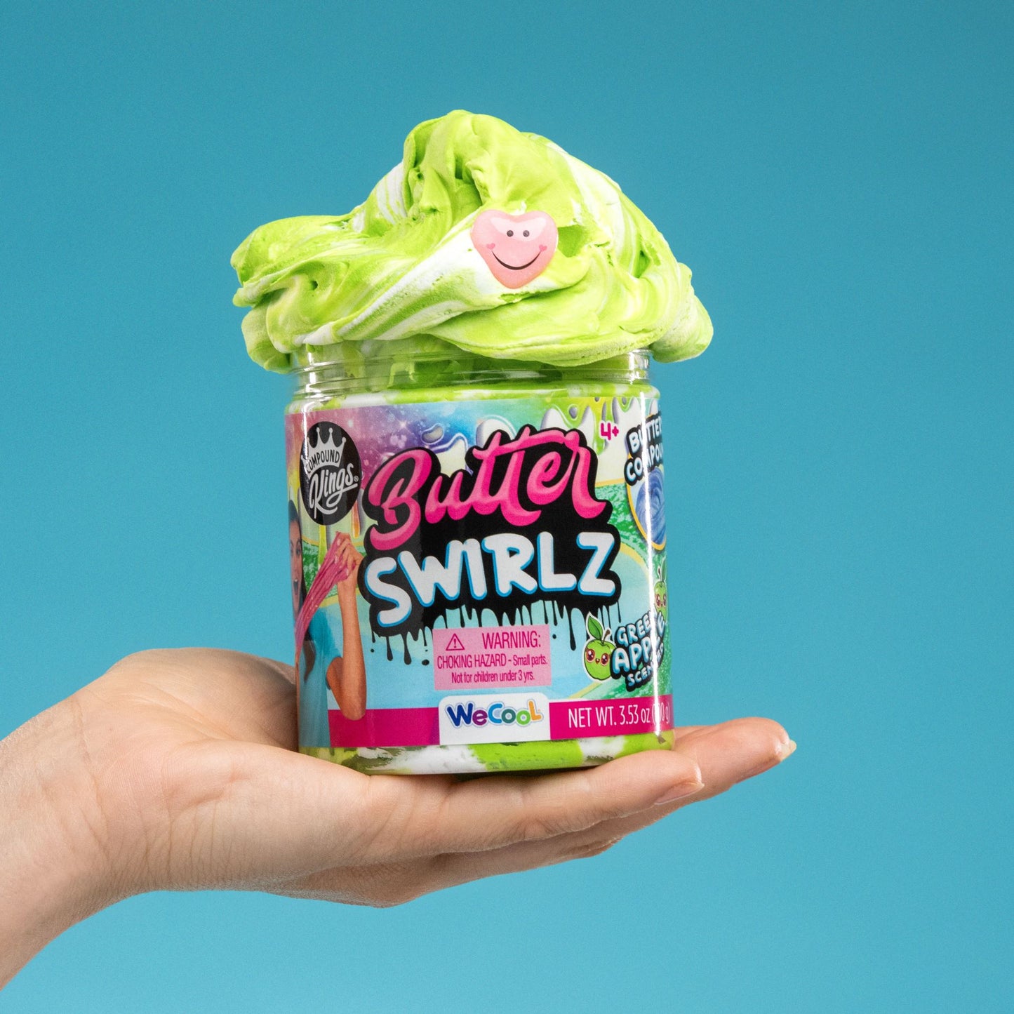 Compound Kings, Butter Swirls Jar, Green Apple, 180g, Boron Free and No Scent