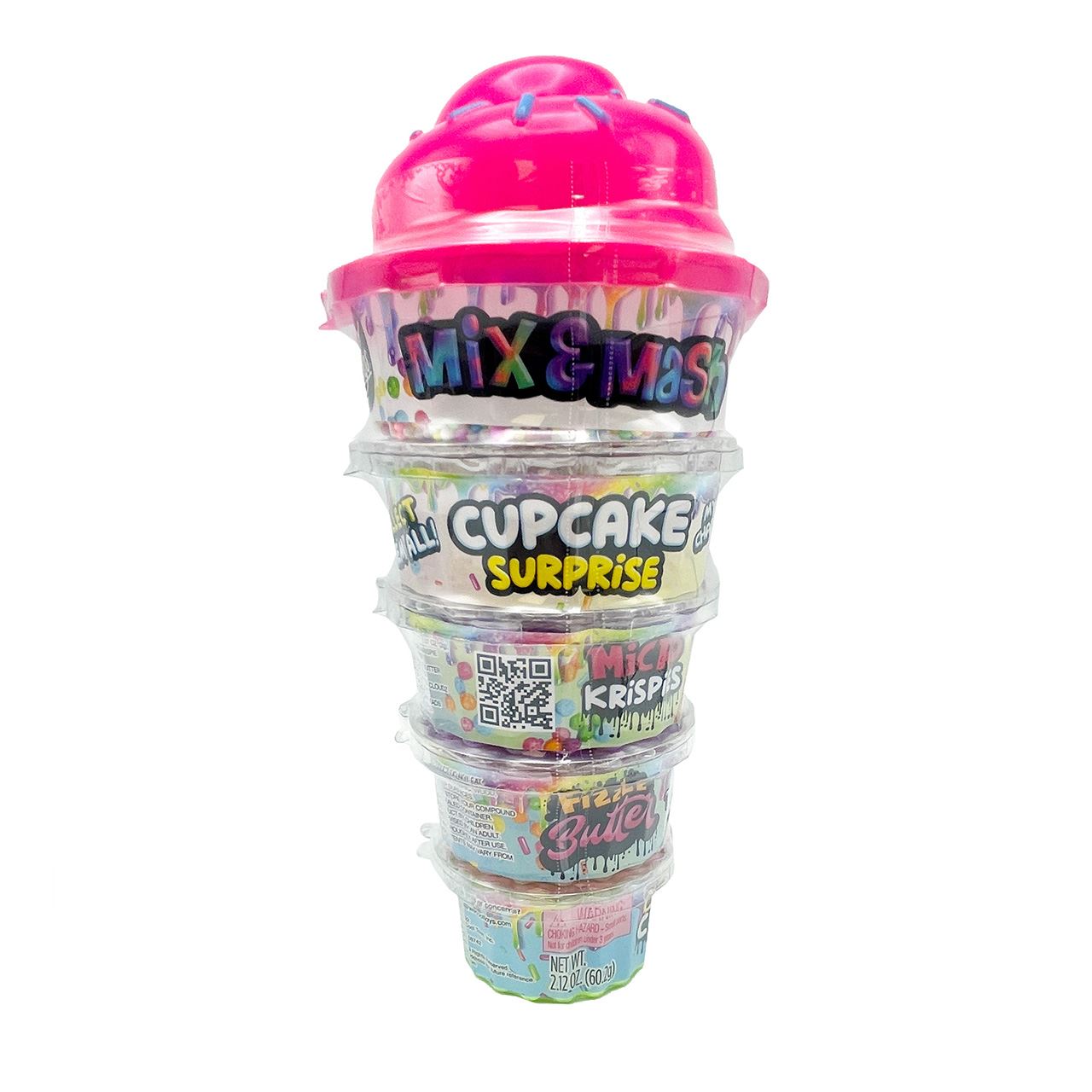 COMPOUND Kings Slime Kit Mix & Mash Cupcake Surprise Stack