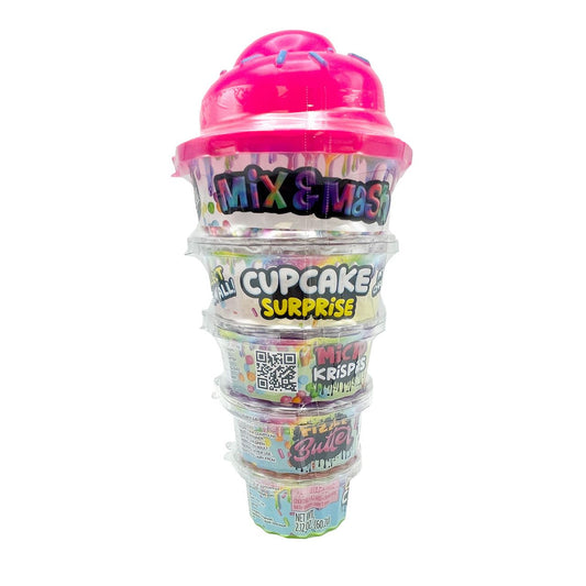 COMPOUND Kings Slime Kit Mix & Mash Cupcake Surprise Stack