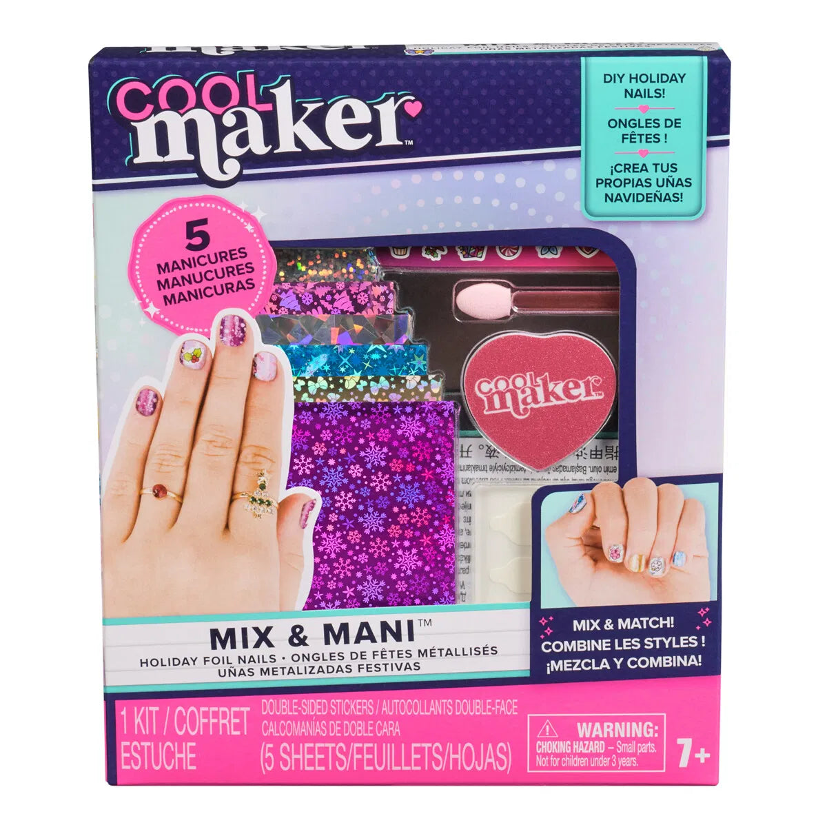 DIY nageldekoration – Cool Maker Holiday Foil Nails