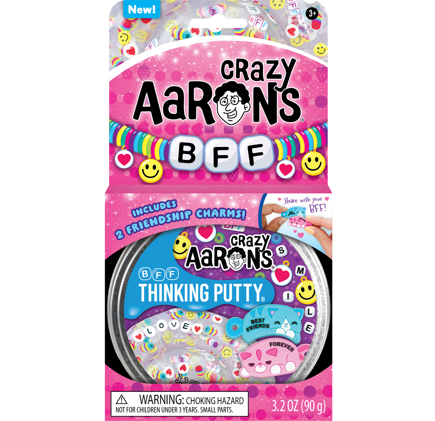 Crazy Aarons Thinking Putty-  Best Friends Forever! -BFF