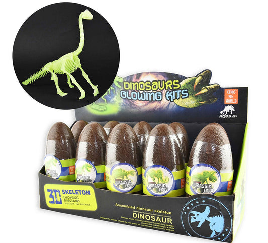DINO SKELETON IN EGG GLOW IN THE DARK 5ass