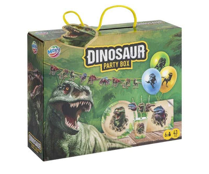 Dinosaurie födelsedags Kalaspaket för 6-pers