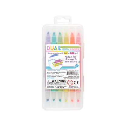 OOLY Dual liner double-ended neon highlighters