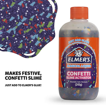 Elmer's Confetti Aktivator 259 ml Till PVA Lim För Slime