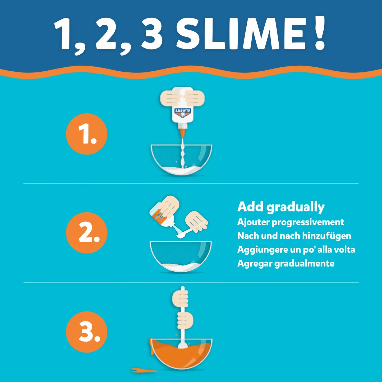 Elmer’s Metallic Färg 147 ml PVA Lim Till Slime