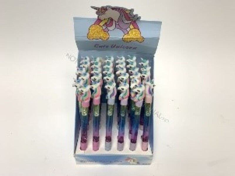 Pocket Money Unicorn Glitter Pen 15cm - assorted