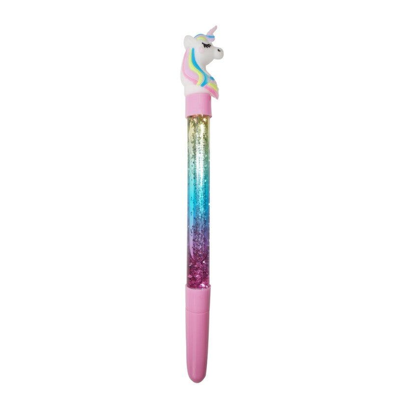 Pocket Money Unicorn Glitter Pen 15cm - assorted