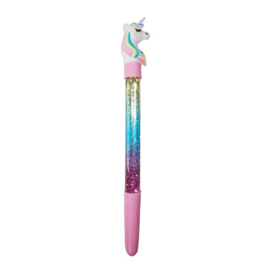 Pocket Money Unicorn Glitter Pen 15cm - assorted
