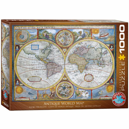EuroGraphics Pussel Antique World Map 1000 bitar