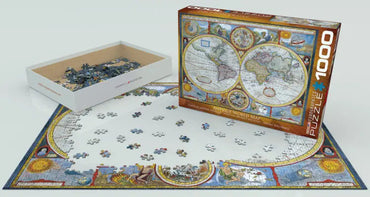 EuroGraphics Pussel Antique World Map 1000 bitar
