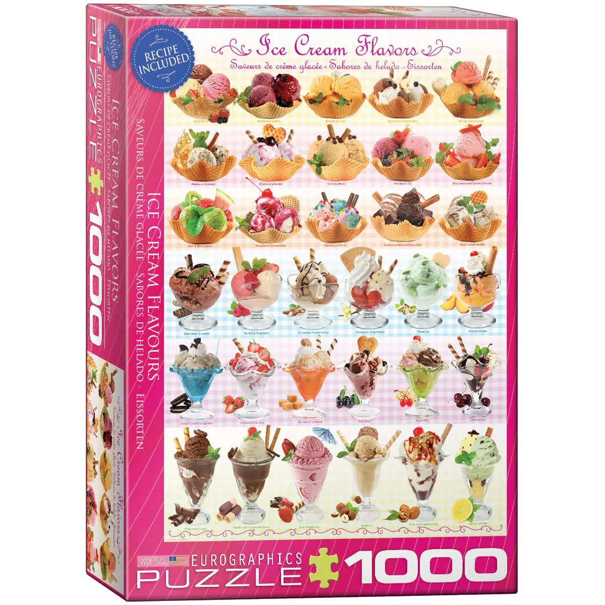EuroGraphics Pussel Ice Cream Flavors 1000 bitar