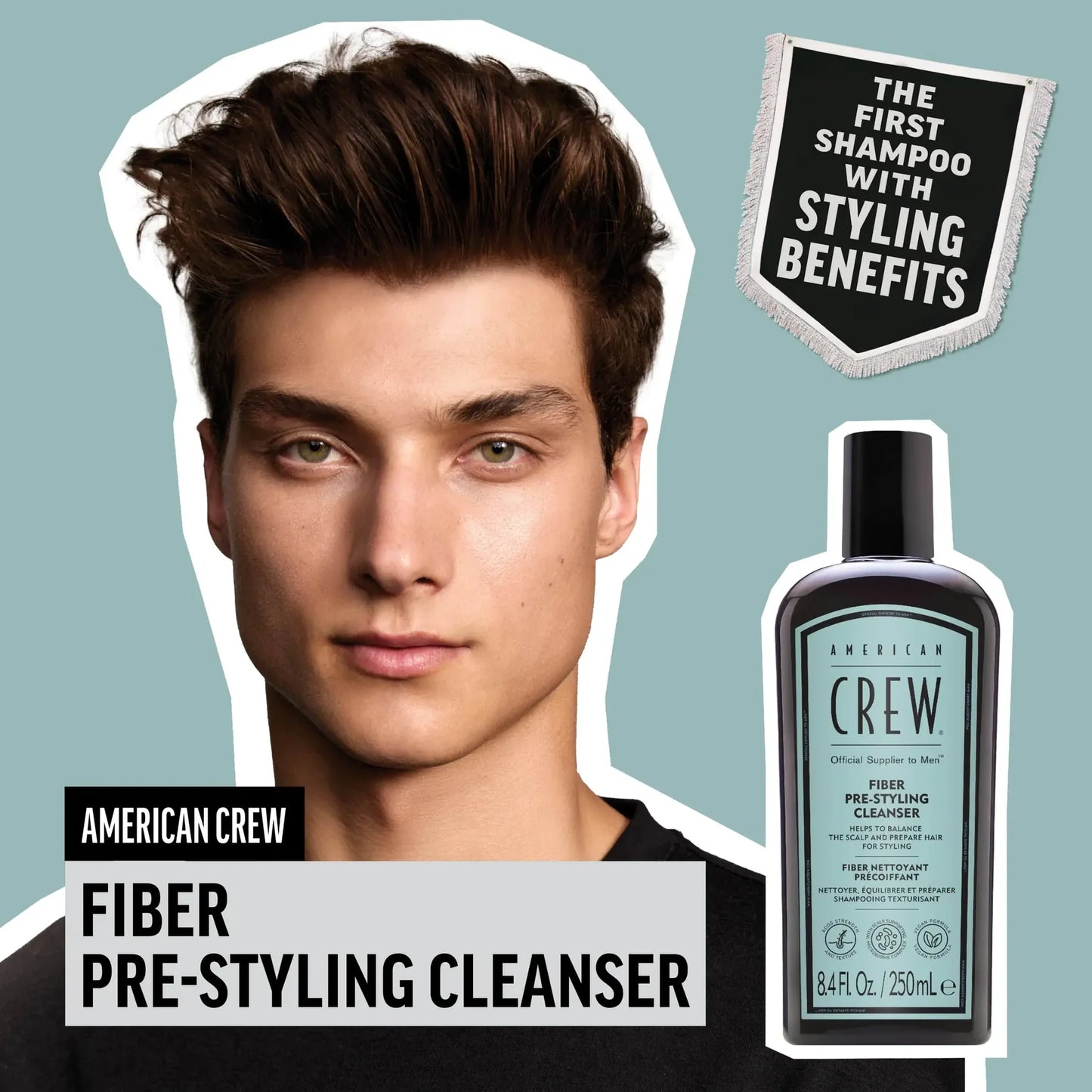 American Crew Hair Fiber Shampoo 250 ml