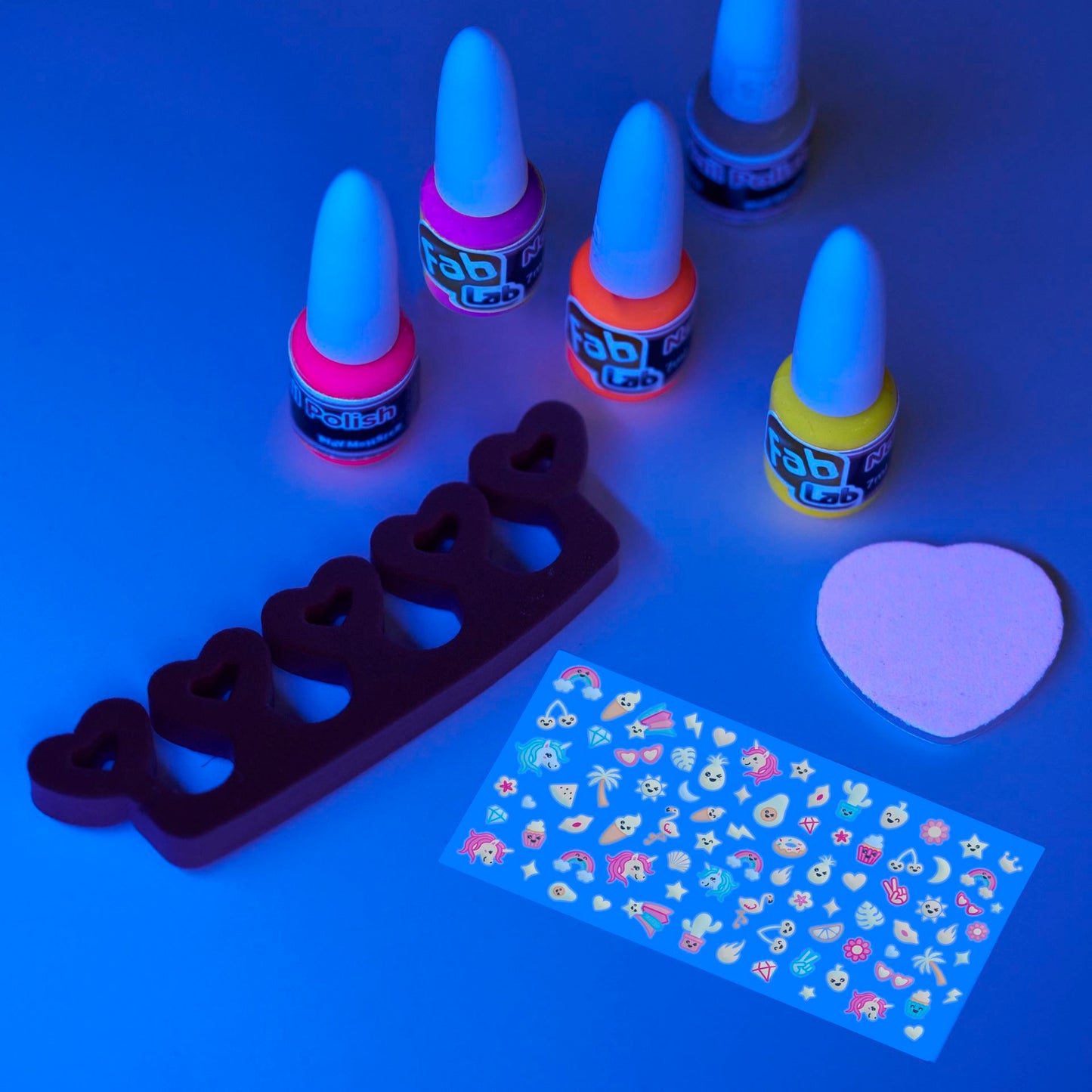FabLab Glow in the Dark, Neon Nail Art