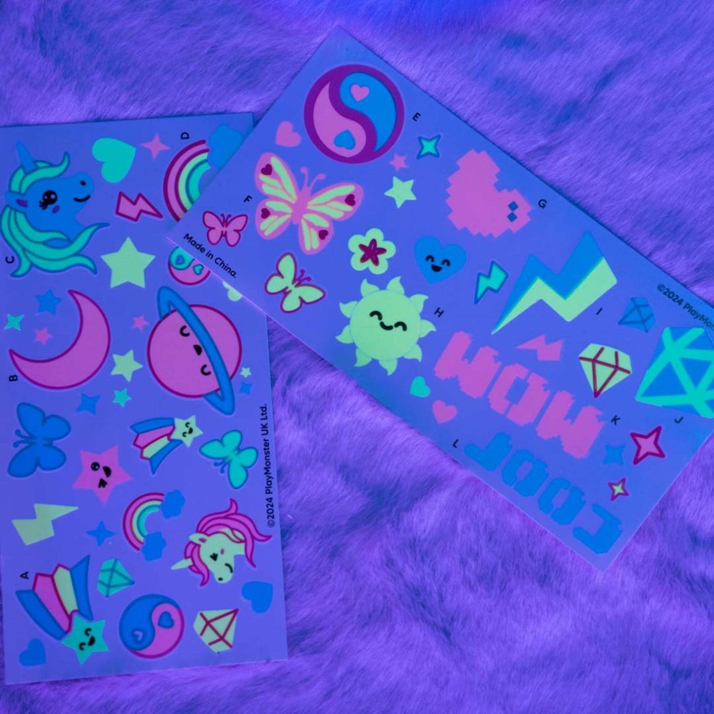 FabLab Glow in the dark -Glitter Tattoos