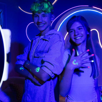 FabLab Glow in the dark -Glitter Tattoos