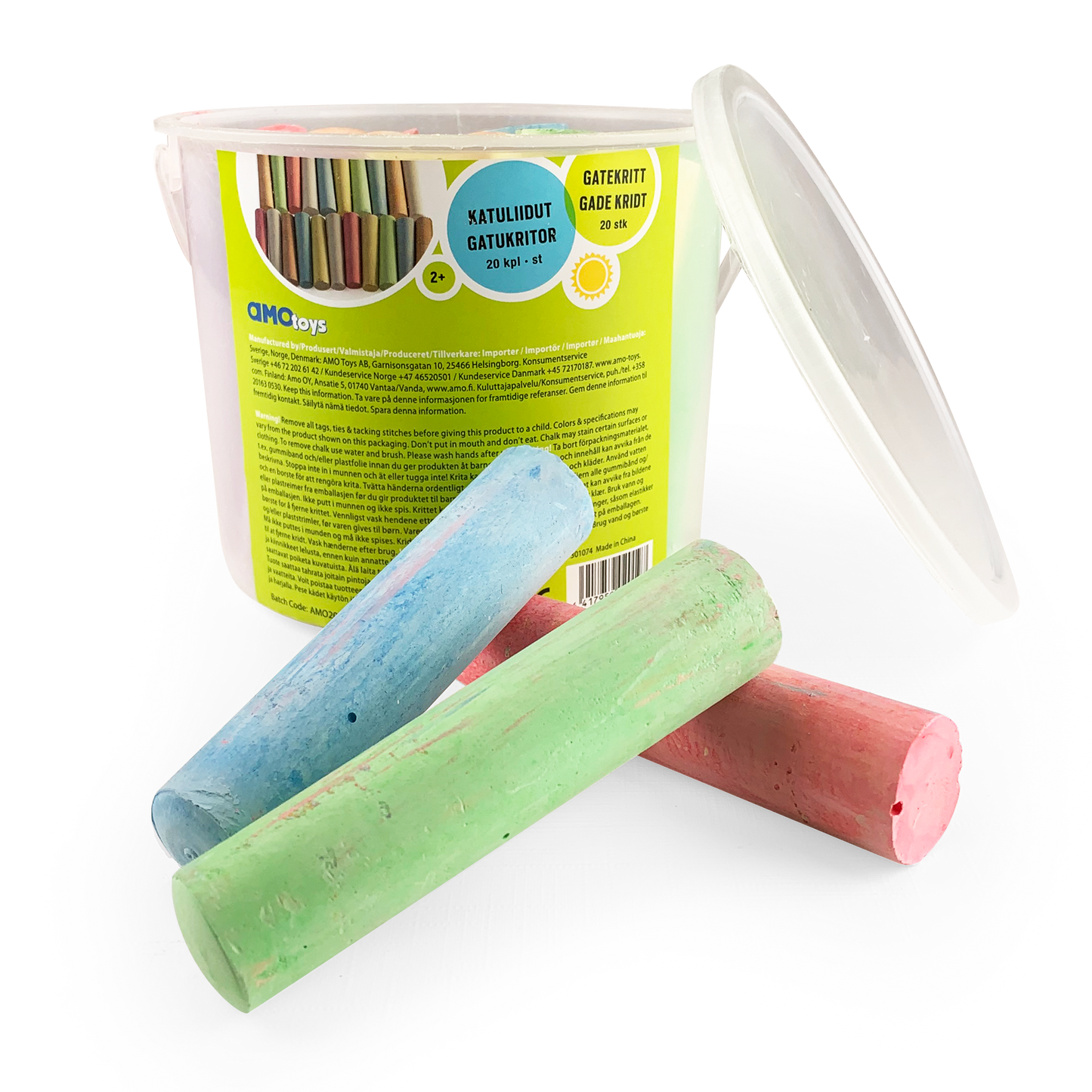 Gatukritor 20-pack i Hink Blandade Färger