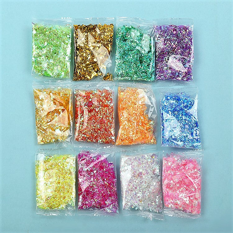 111534 Glitterflingor Iriserande - Slime Dekorationer