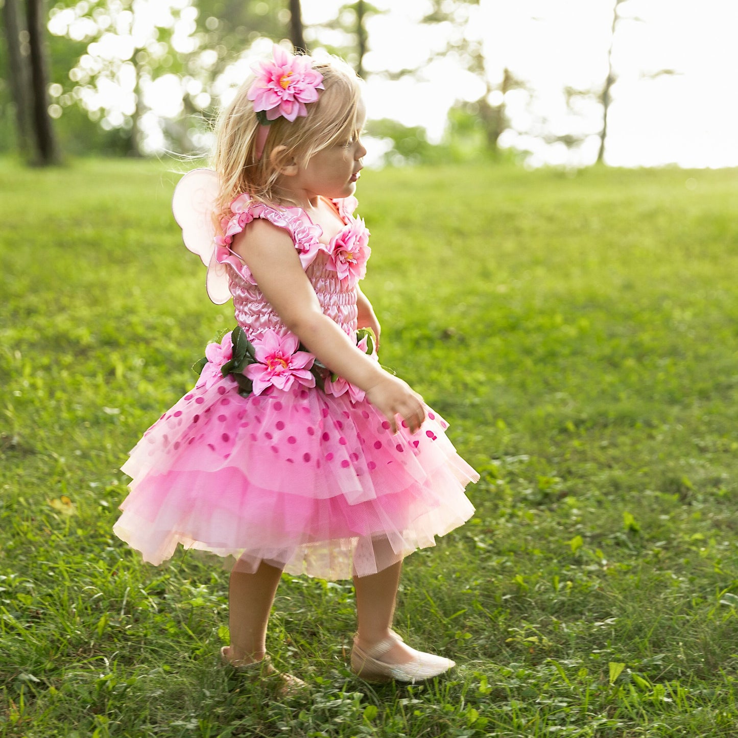 Great Pretenders 3-delat Set Vingar, Kjol & Diadem Fairy Blooms