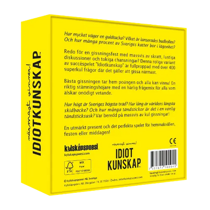 Sällskapsspel Idiotkunskap - Närmast vinner!