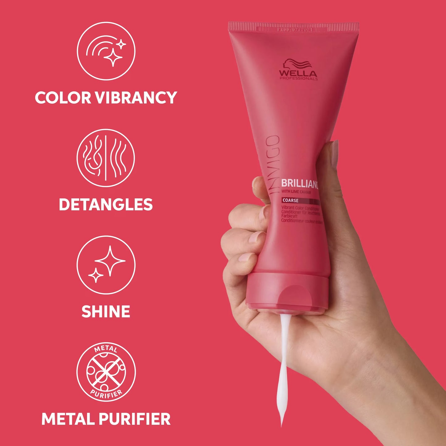 Wella Professionals Invigo Brilliance Vibrant Color Conditioner for Coarse Hair 200ml