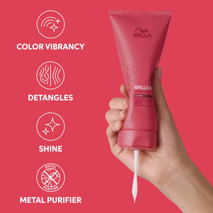 Wella Professionals Invigo Brilliance Vibrant Color Conditioner for Coarse Hair 200ml