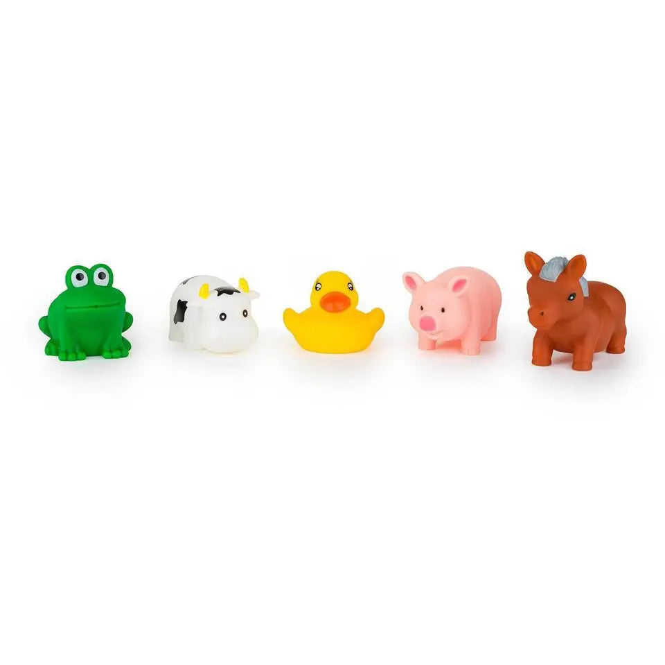 Isabelle Laurier Bath Toys 5-pack Animals in Mesh Bag