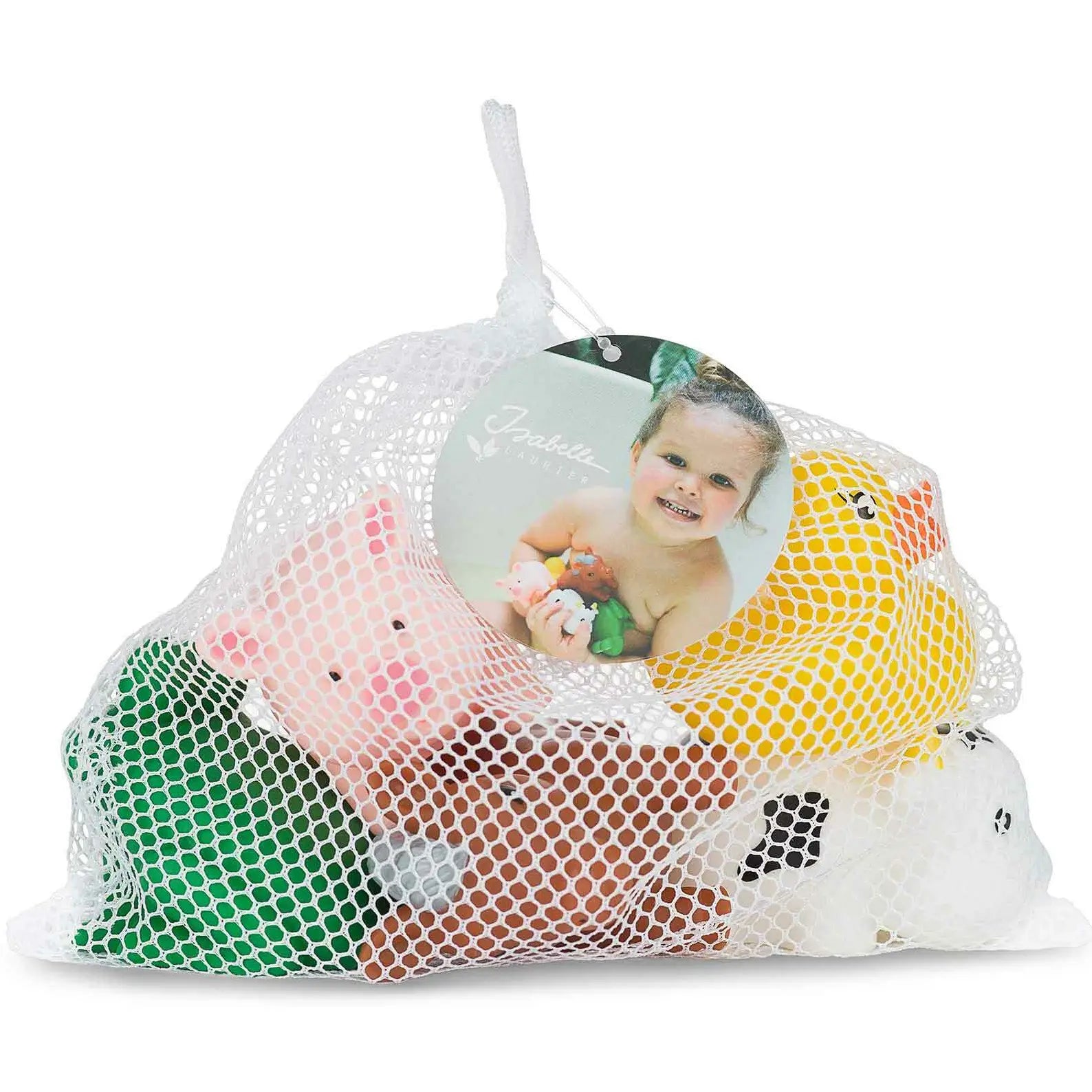 Isabelle Laurier Badleksaker 5-pack Djur i Nätpåse
