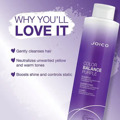 Joico Color Balance Purple Shampoo for Cool Blonde or Gray Hair 1000ml