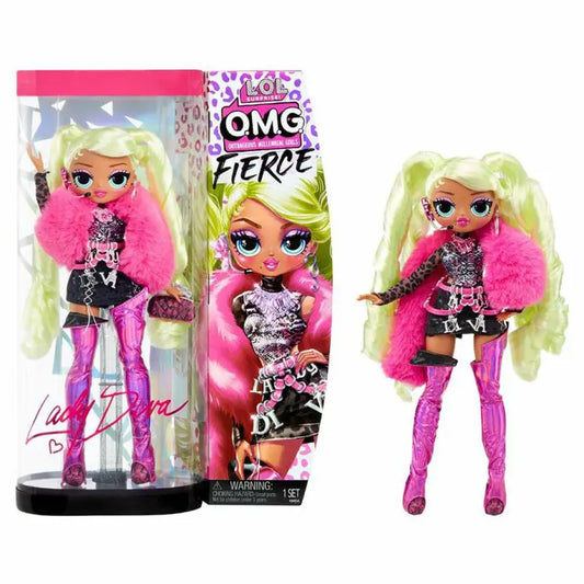 L.O.L. Surprise OMG 707, Lady Diva Docka, Fierce Fashion Doll, Modeleksak, LOL Docka Sverige, Samlardocka, Fashion Doll, Leksak för barn, LOL Surprise Fierce, Docka med accessoarer
