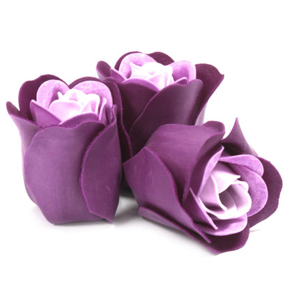 Badrosor Lavendel Rosor Hjärtformad Ask 3-pack