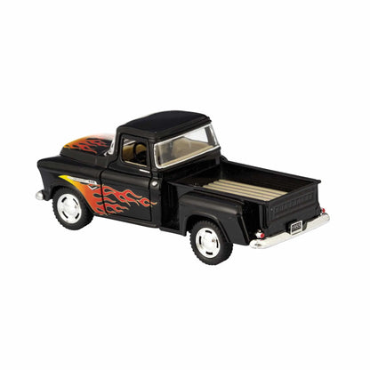Leksaksbil Die Cast Chevy Stepside with Flames 1:32 12 cm