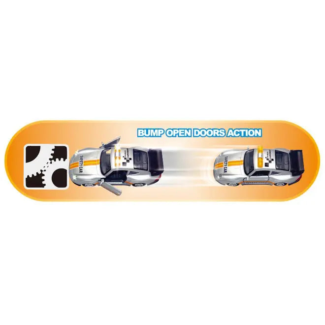 Leksaksbil Die Cast Porsche i Polisbilsdesign 14 cm