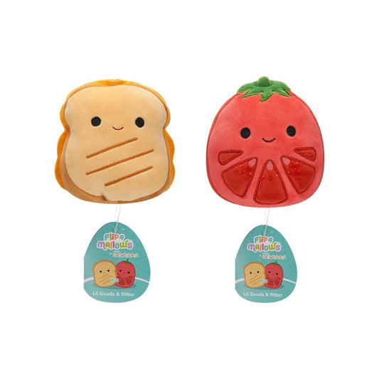 Squishmallows Flip A Mallows Lil Gouda and Ritter 13 cm