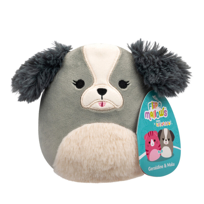 Squishmallows Flip A Mallows Malu Shih-Tzu/ Geraldine Cat Takeout Noodles  13 cm