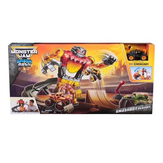 Monster Jam 1:64 Smash & Bash Smashbot Playset
