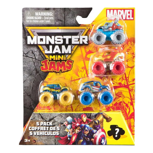 Monster Jam Mini Jams Marvel 5 Pack