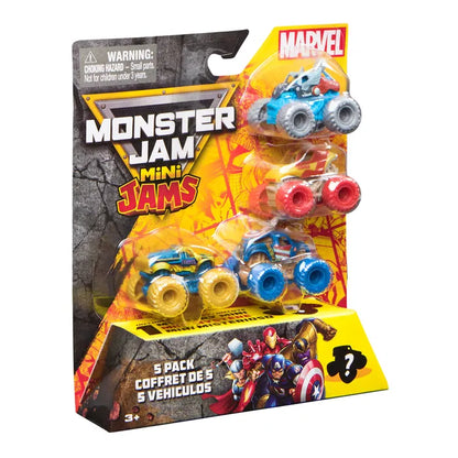 Monster Jam Mini Jams Marvel 5 Pack