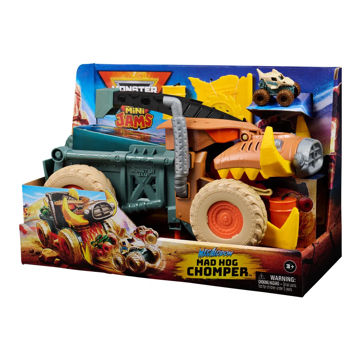 Monster Jam Mini Mad Hog Sweeper Playset