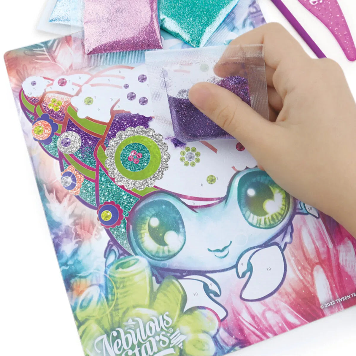 Nebulous Stars Glitter & Foil Art