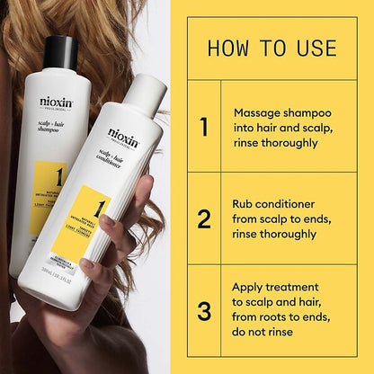 Nioxin System 1 Kit  Xxl Pack 300ml+300ml+ 100ml